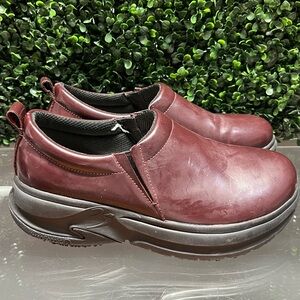Women’s Burgundy Slip-On Shoes